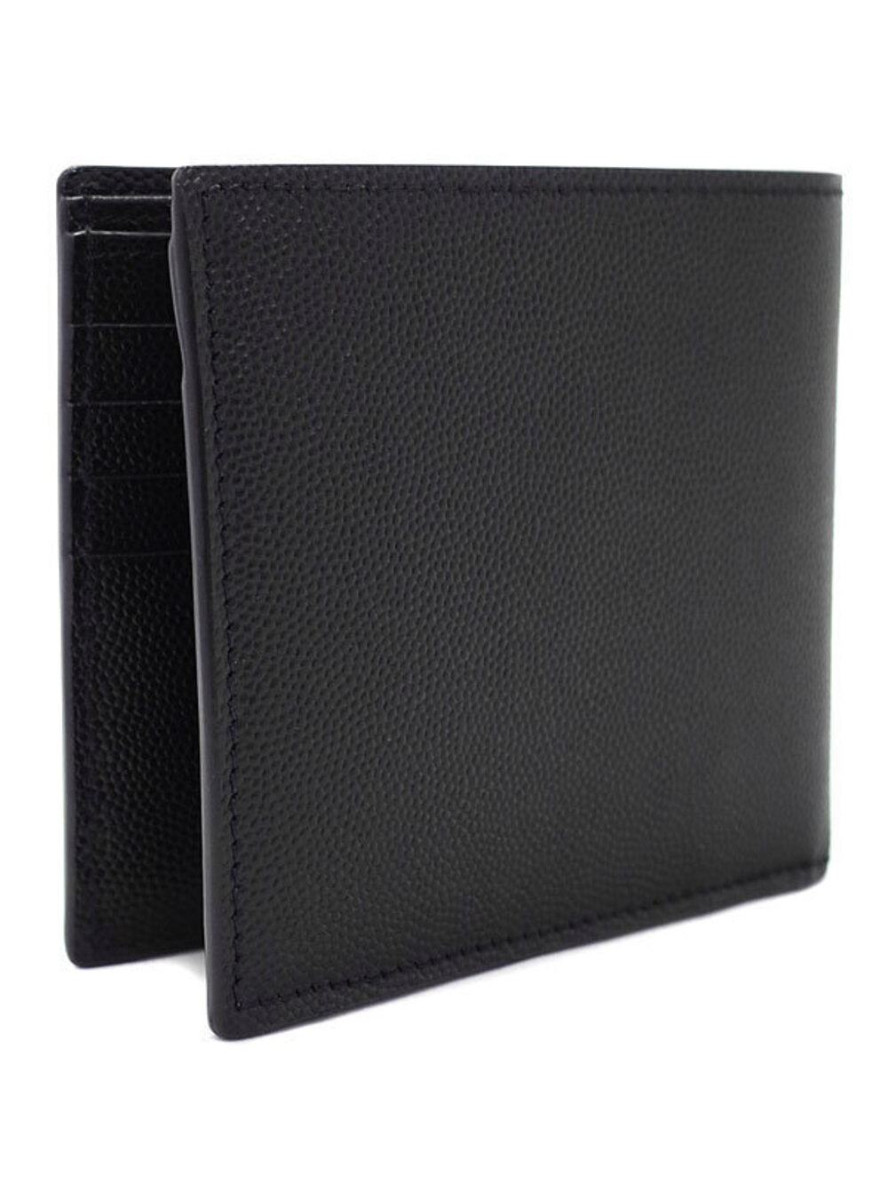 Saint Laurent Cassandra fold West Paris Wallet Short East Bi Black